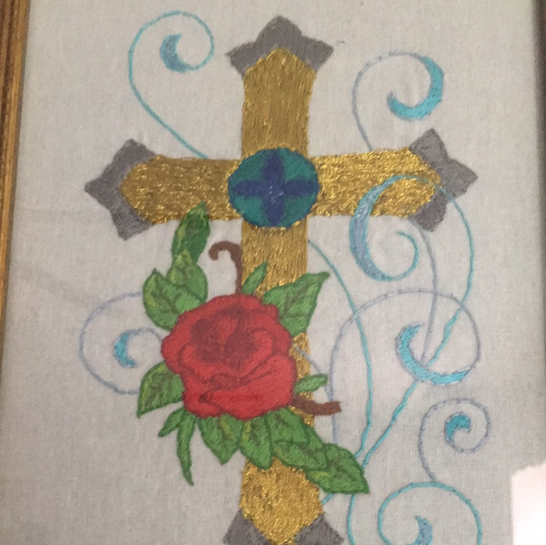 Cross with a Rose