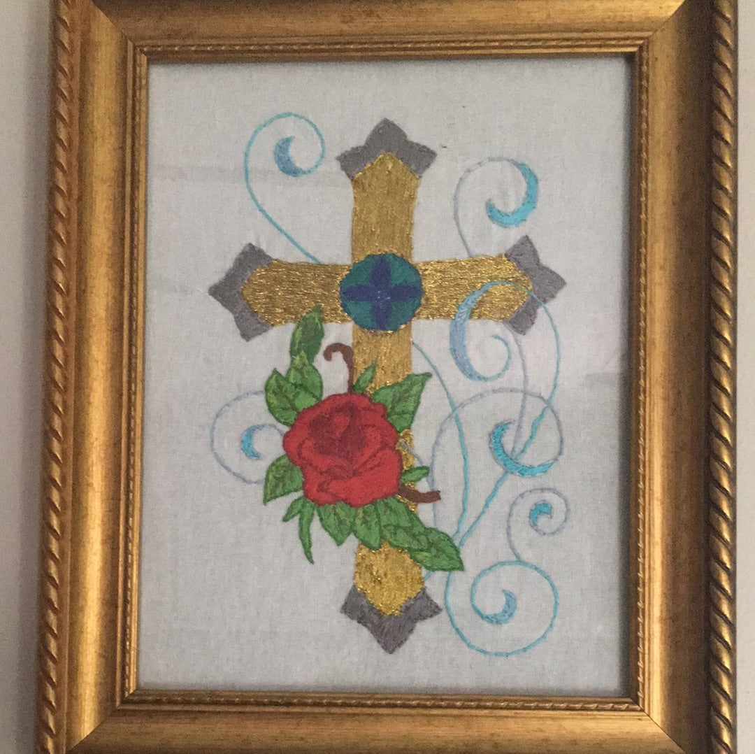 Cross with a Rose